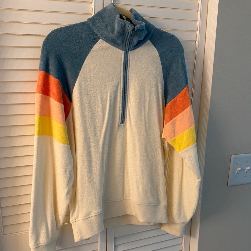 Faherty Colorful Women’s Half-Zip Sweater